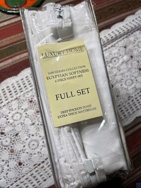 Egyptian Softness Full Size Sheet Set - White